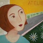 Atelier, acrylique sur toile de Cécile