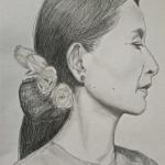 Dessin au crayon de Sophie