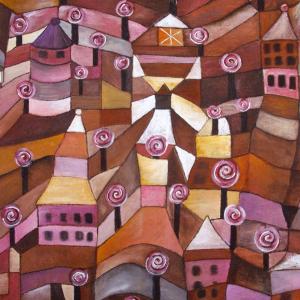 Roseraie, d'après Paul Klee, de Sylvette